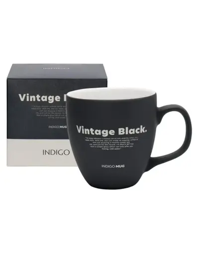 Vintage Black Mug - Šolja