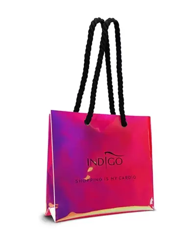 Holographic shopping bag ( TORBA) - pink